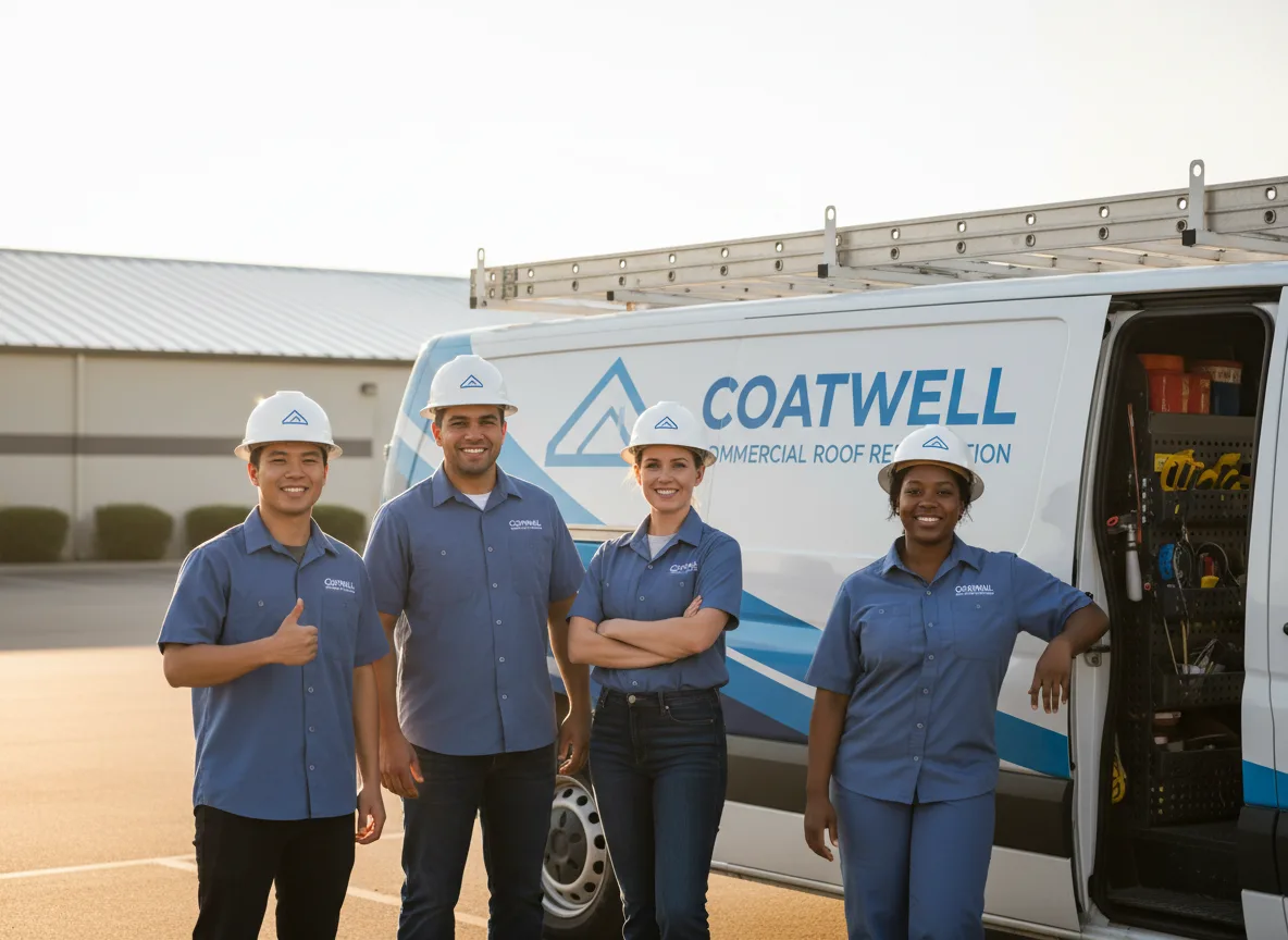 Commercial roof coating company in Portage, WI